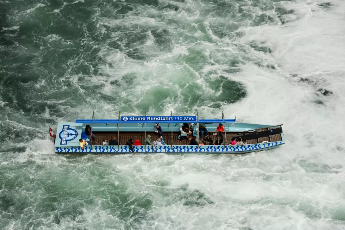 Rhine Falls boat